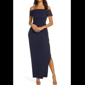 Vince Camuto Off the Shoulder Ruffle Dress…